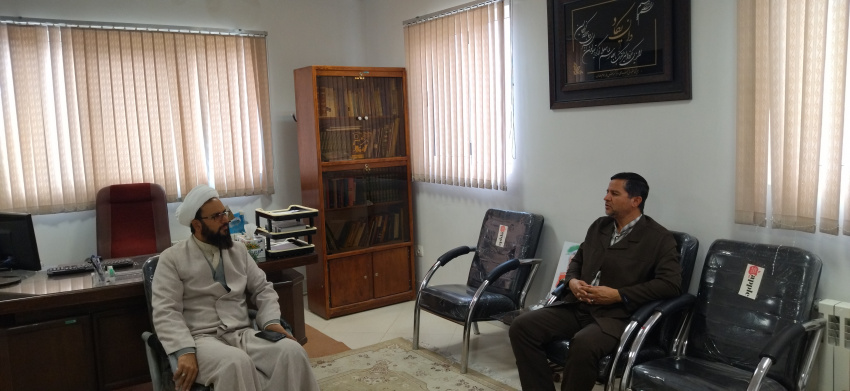 دیدار مدیر کانون فرهنگی،هنری صنعتگران مسجد امام رضا(ع) دانشگاه صنعتی بیرجند با ریاست کانون های فرهنگی،هنری مساجد استان خراسان جنوبی